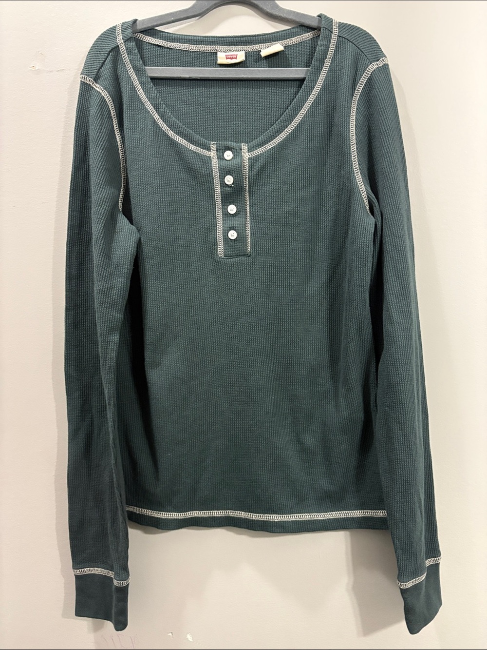 Levi’s waffle-knit Long Sleeve Top - Green